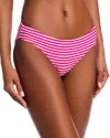 Aqua Striped Bikini Bottom - Exclusive In Pink