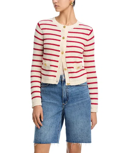 Aqua Striped Cardigan - Exclusive In Neutral