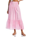 Aqua Striped Midi Skirt - 100% Exclusive In Pink