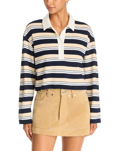 Aqua Striped Polo Shirt - Exclusive In Red