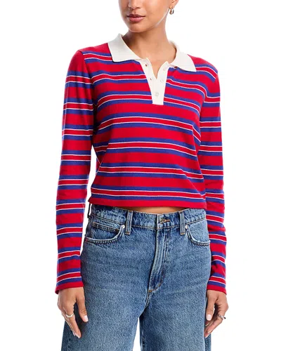 Aqua Striped Rugby Top - Exclusive In Multi