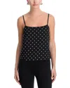 Aqua Studded Tank Top - Exclusive In Black