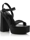 Aqua Women's Aq Sweet Block Heel Platform Sandals - 100% Exclusive In Black