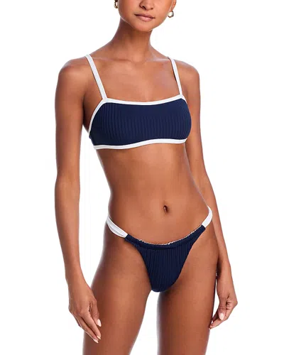 Aqua Swim Bandeau Swim Top - Exclusive In Navy