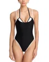 Aqua Swim Layered One Piece Swimsuit - Exclusive