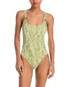 Aqua Swim One Piece Swimsuit - Exclusive In Olive Multi