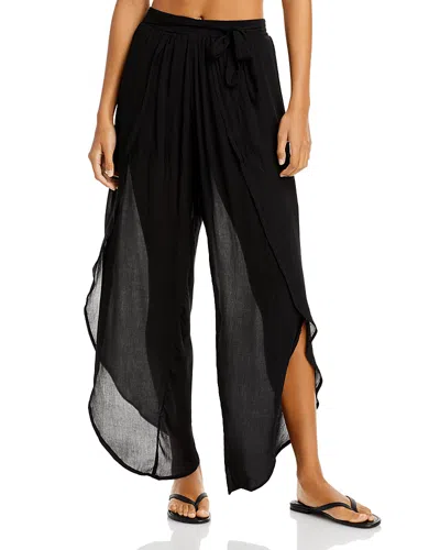 Aqua Swim Petal Beach Swim Cover-up Pants - 100% Exclusive In Black