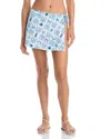Aqua Swim Side Tie Skirt Swim Cover-up - Exclusive In Multi