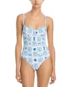 Aqua Swim Underwire One Piece Swimsuit - Exclusive In Multi