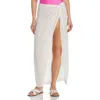 Aqua Swim Womens Sarong Beachwear Cover-up In White