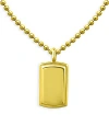 AQUA TAG PENDANT NECKLACE IN 18K GOLD PLATED STERLING SILVER, 16 - 100% EXCLUSIVE