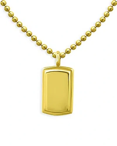 Aqua Tag Pendant Necklace In 18k Gold Plated Sterling Silver, 16 - 100% Exclusive