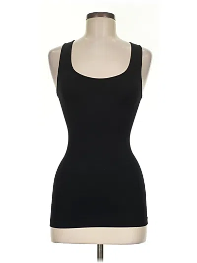 Pre-owned Aqua Tank Top Black Strapless Neckline Tops