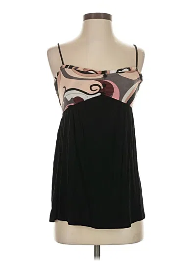 Pre-owned Aqua Tank Top Black Strapless Neckline Tops