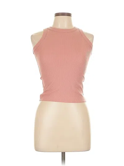 AQUA TANK TOP PINK HALTER NECKLINE TOPS