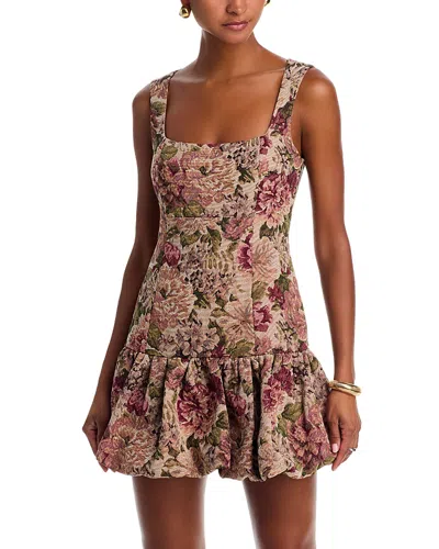 Aqua Tapestry Mini Dress - Exclusive In Multi