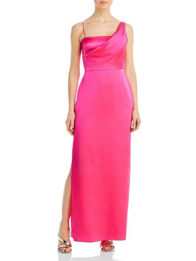 Aqua Tesoro Womens Silk Long Evening Dress In Pink