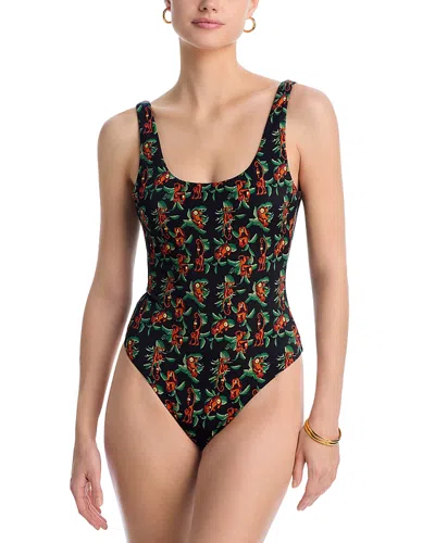 Aqua The White Lotus X  Swim One Piece Swimsuit - Exclusive In Navy
