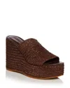 Aqua The White Lotus X  Women's Platform Sandals - Exclusive In Dark Brown