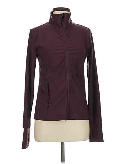 Pre-owned Aqua Track Jacket In Burgundy