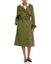 Aqua Trench Coat - Exclusive In Olivine