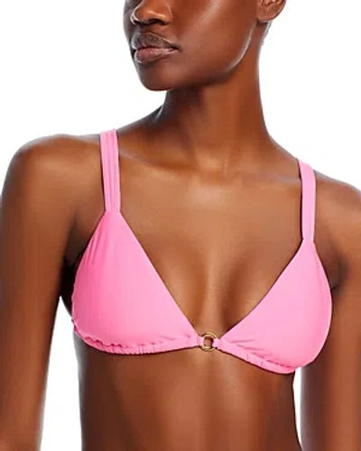 Aqua Triangle Bikini Top - 100% Exclusive In Pink