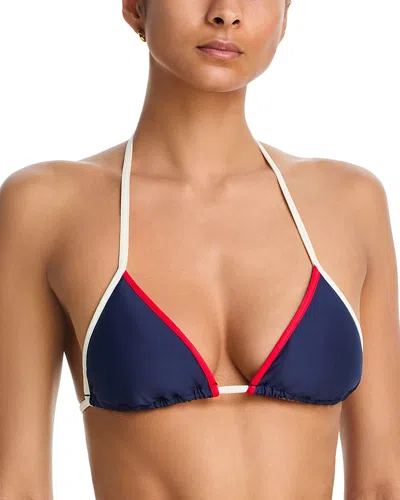 Aqua Triangle Bikini Top - Exclusive In Multi