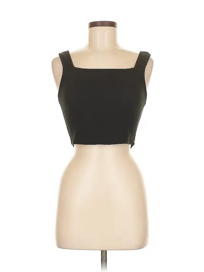 Pre-owned Aqua Tube Top Black Strapless Neckline Tops
