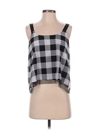 Pre-owned Aqua Tube Top Black Strapless Neckline Tops