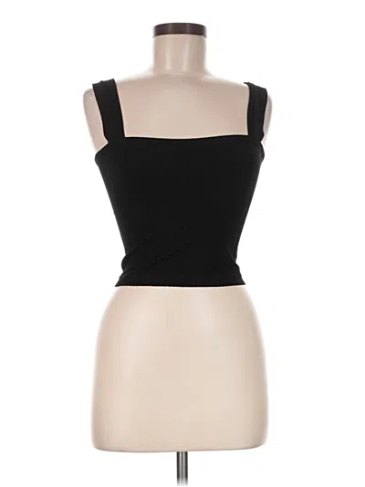 Pre-owned Aqua Tube Top Black Strapless Neckline Tops