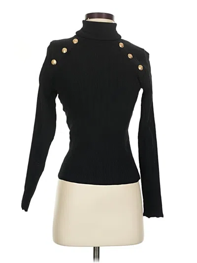 Pre-owned Aqua Turtleneck Sweater In Black