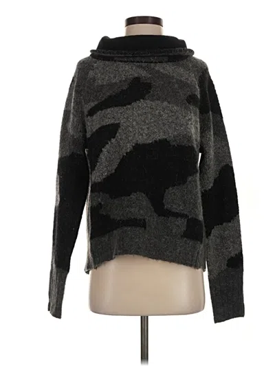 Pre-owned Aqua Turtleneck Sweater In Black