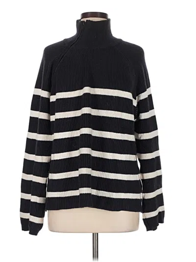 Pre-owned Aqua Turtleneck Sweater In Black