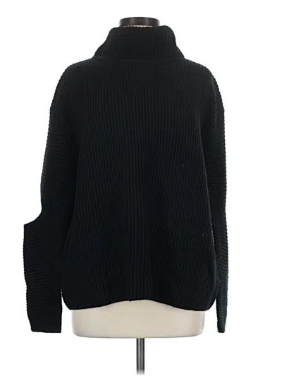 Pre-owned Aqua Turtleneck Sweater In Black