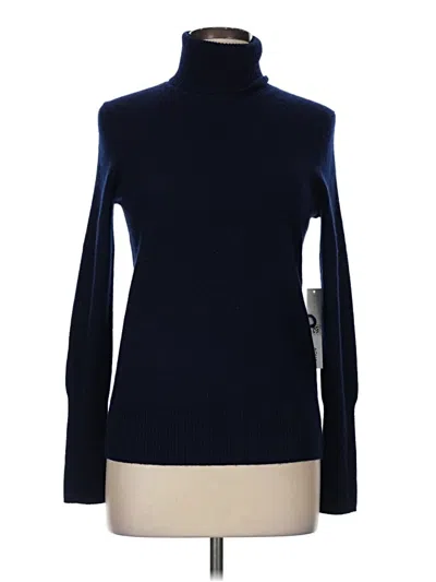 Pre-owned Aqua Turtleneck Sweater In Blue