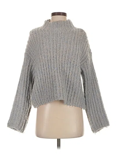Pre-owned Aqua Turtleneck Sweater In Gray