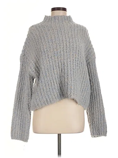 Pre-owned Aqua Turtleneck Sweater In Gray