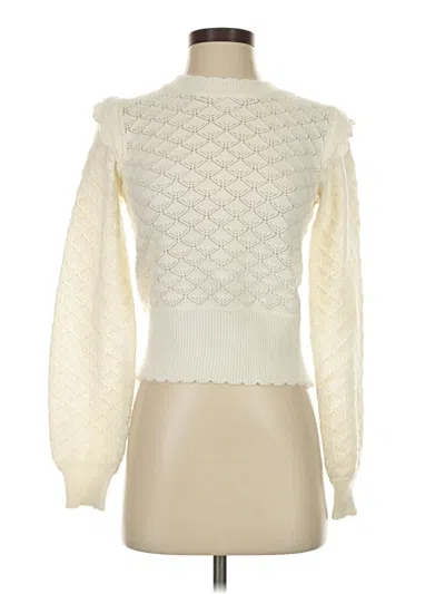 Pre-owned Aqua Turtleneck Sweater In Ivory