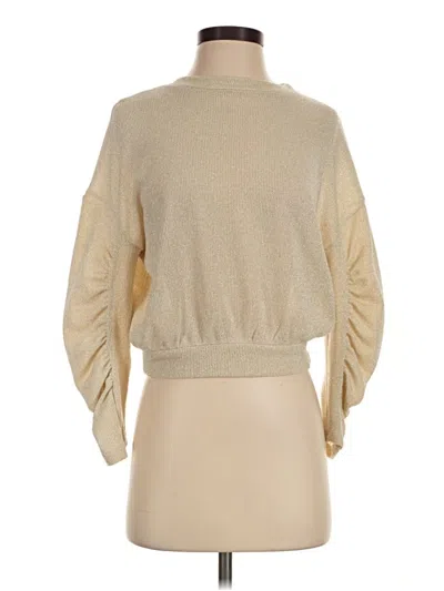 Pre-owned Aqua Turtleneck Sweater In Tan