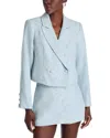 Aqua Tweed Blazer - Exclusive In Light Blue