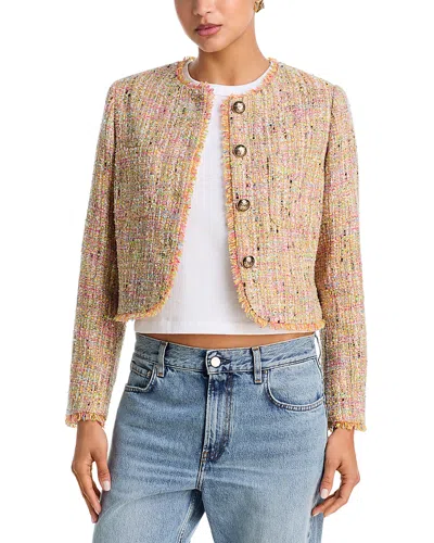 Aqua Tweed Blazer - Exclusive In Brown