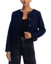 Aqua Tweed Jacket - Exclusive In Dark Navy