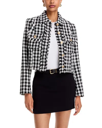 Aqua Tweed Jacket - Exclusive In Black