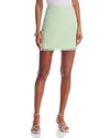 Aqua Tweed Mini Skirt