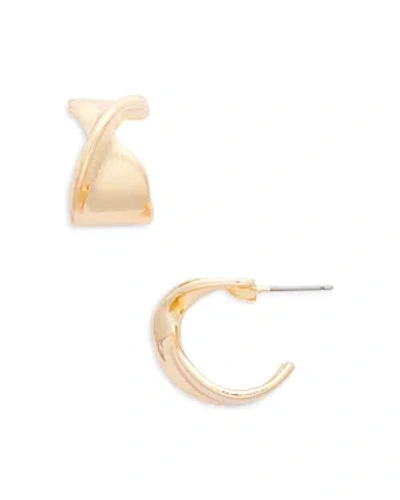 Aqua Twist C Hoop Earrings In 16k Gold Plated - 100% Exclusive