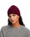 Aqua V Fraas Solid Rib Knit Cuff Hat - Exclusive In Red