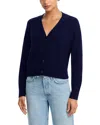 Aqua V Neck Cashmere Cardigan - Exclusive In Blue