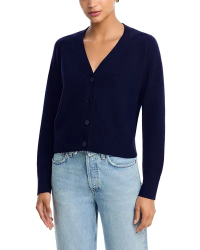 Aqua V Neck Cashmere Cardigan - Exclusive In Blue
