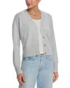 Aqua V Neck Cashmere Cardigan - Exclusive In Gray