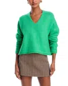 Aqua V Neck Sweater - Exclusive In Clover